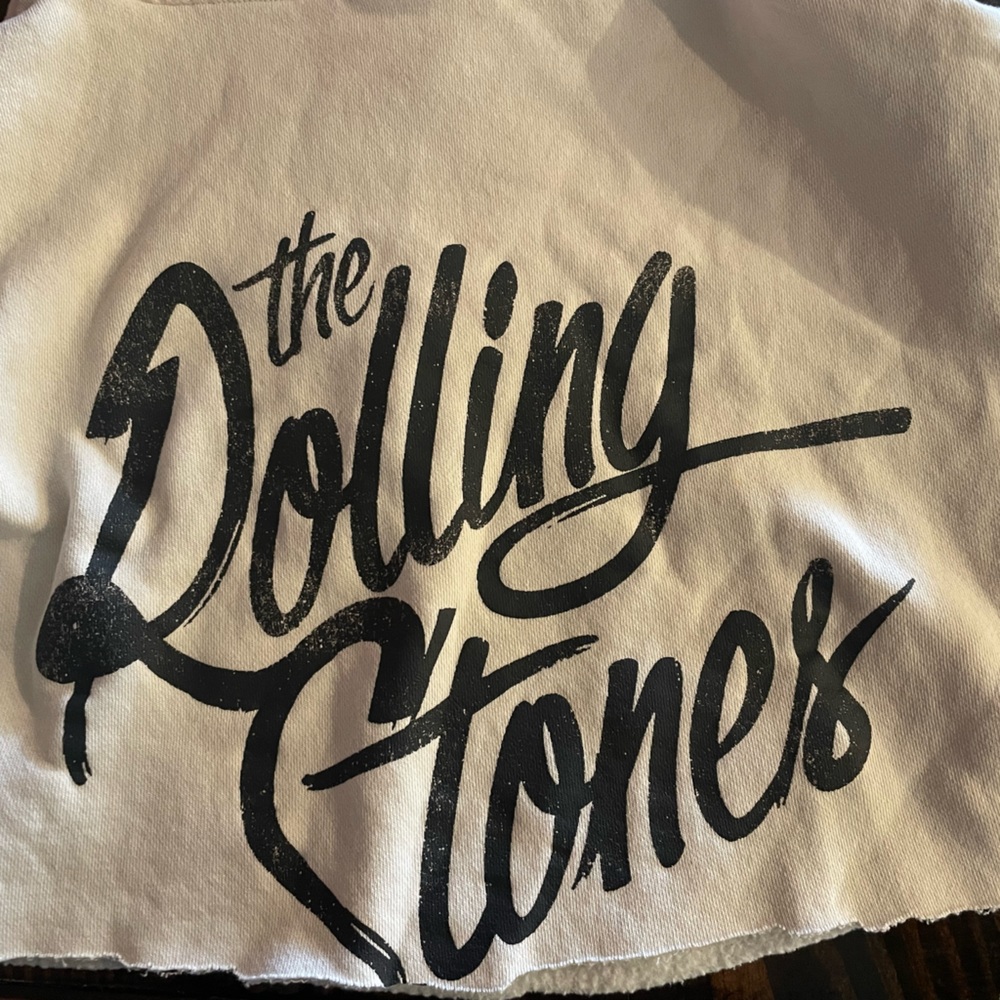 Rolling stones short stomach sweatshirt